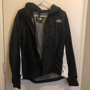 Black North Face Rain Coat
